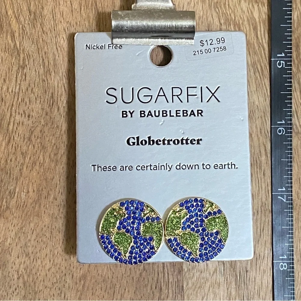 Baublebar Globetrotter Shoot for the Stars‎ World Globe Earrings Sugarfix - Picture 4 of 6